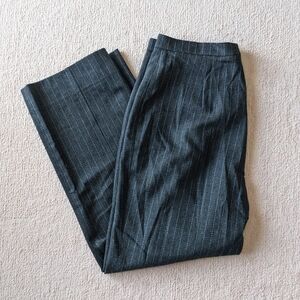 Paul Stuart gray and blue pinstripe wool trousers, size 12